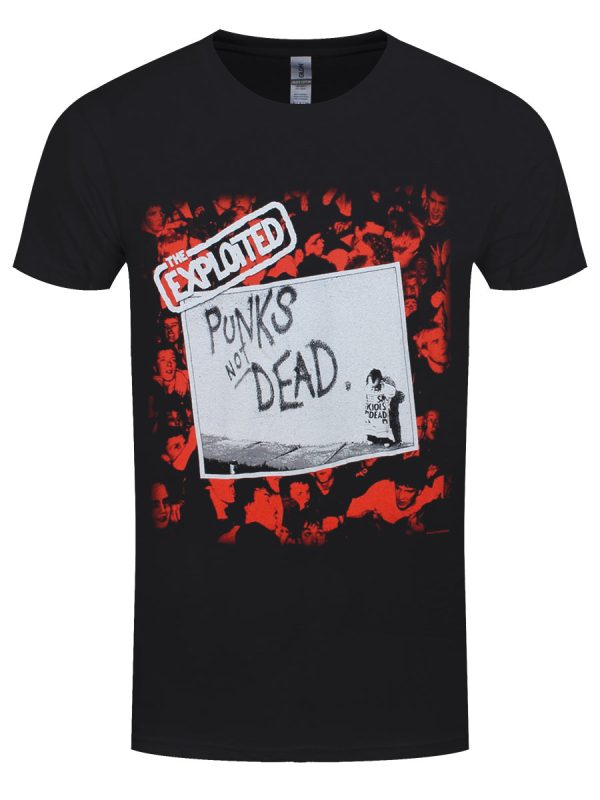 The Exploited Punks Not Dead Men’s Black T-Shirt