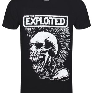 The Exploited Vintage Skull Mens Black T Shirt 1