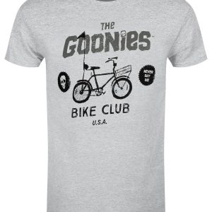 The Goonies Bike Club Mens Heather Grey T Shirt 1