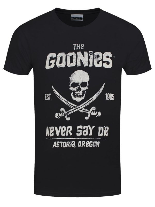 The Goonies Never Say Die Men’s Black T-Shirt