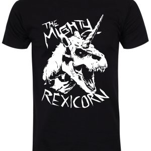 The Mighty Rexicorn Men’s Black T-Shirt