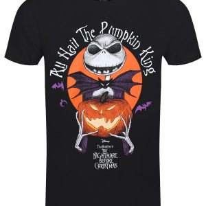 The Nightmare Before Christmas All Hail The Pumpkin King Men’s Black T-Shirt