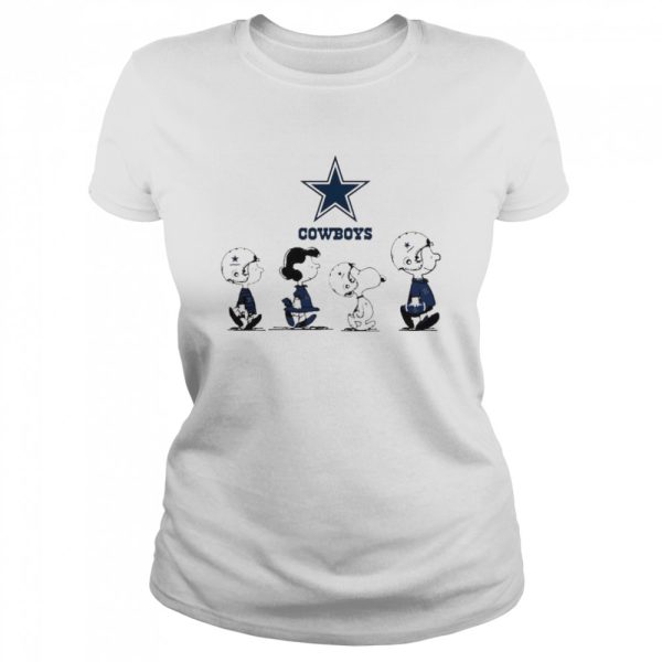 The Peanuts Characters Snoopy and Friends Dallas Cowboys Football Shirt