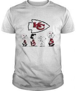 The Peanuts Characters Snoopy and Friends Kansas City Chiefs Football Shirt 1