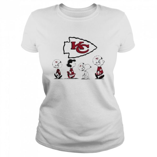 The Peanuts Characters Snoopy and Friends Kansas City Chiefs Football Shirt