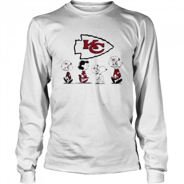 The Peanuts Characters Snoopy and Friends Kansas City Chiefs Football Shirt