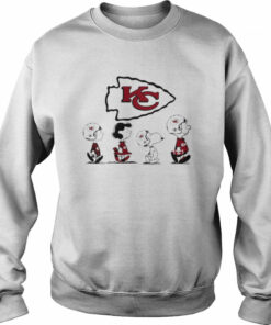 The Peanuts Characters Snoopy and Friends Kansas City Chiefs Football Shirt 3 The Peanuts Characters Snoopy and Friends Kansas City Chiefs Football Shirt 4