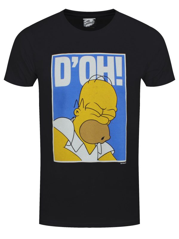 The Simpsons D’oh Men’s Black T-Shirt