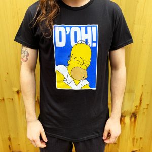 The Simpsons Doh Mens Black T Shirt 3