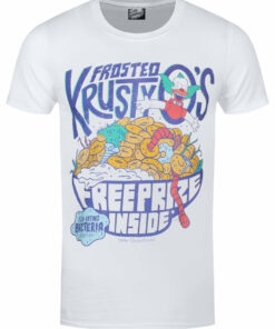 The Simpsons Frosted Crusty Qs Mens White T Shir 1