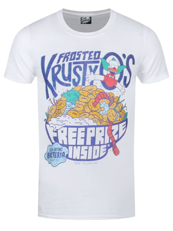 The Simpsons Frosted Crusty Q’s Men’s White T-Shir