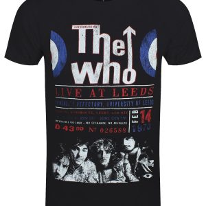 The Who Live At Leeds ’70 Men’s Black 100% Recycled Eco T-Shir