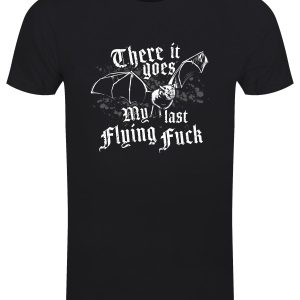 There It Goes My Last Flying Fuck Men’s Black T-Shirt