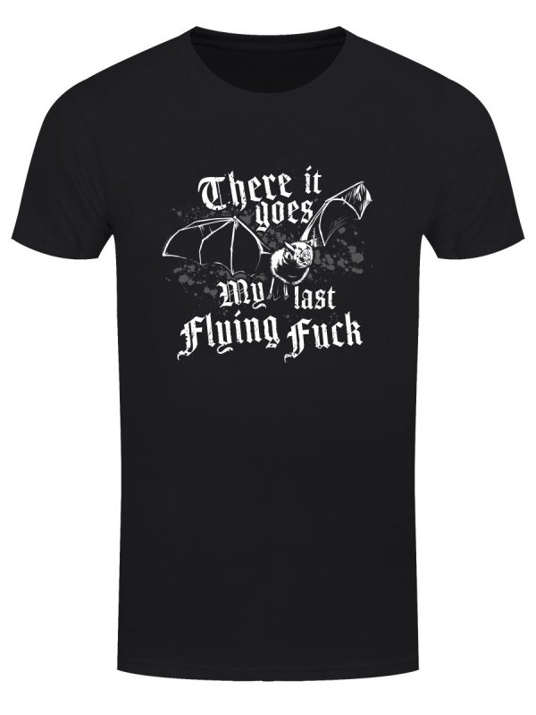 There It Goes My Last Flying Fuck Men’s Black T-Shirt