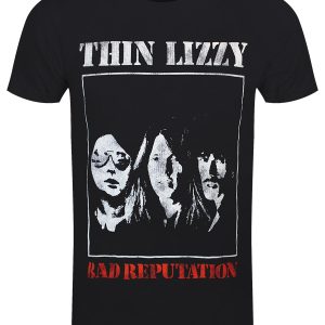 Thin Lizzy Bad Reputation Mens Black T Shirt 1