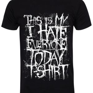 This Is My I Hate Everyone Today Mens Black T Shirt 1