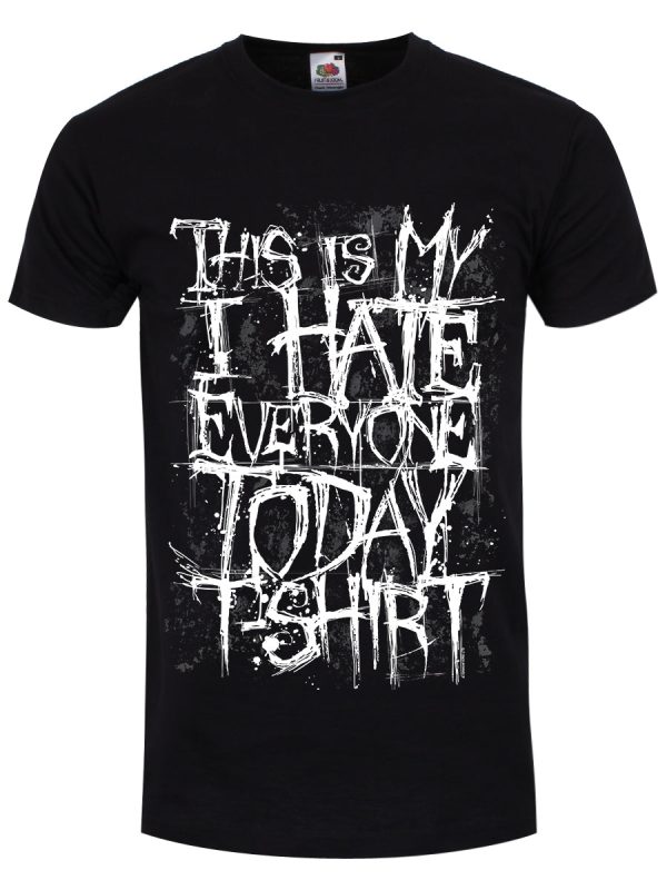 This Is My I Hate Everyone Today Men’s Black T-Shirt