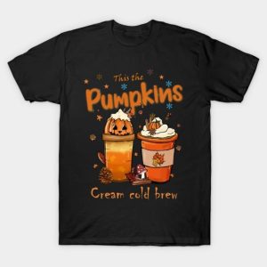 This the pumpkins cream cold brew funny 2023 Halloween T-Shirt