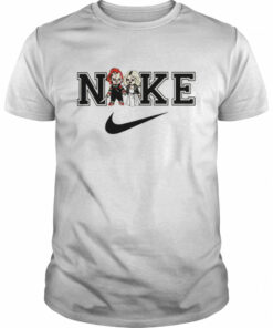 Tiffany Valentine Chucky Horror Halloween Character Nike Swoosh Logo shirt 1