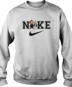 Tiffany Valentine Chucky Horror Halloween Character Nike Swoosh Logo shirt 4