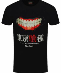 Tokyo Ghoul Gruesome Smile Mens Black T Shirt 1