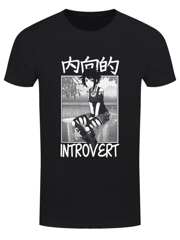 Tokyo Spirit Introvert Men’s Black T-Shirt