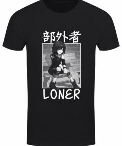 Tokyo Spirit Loner Mens Black T Shirt 1