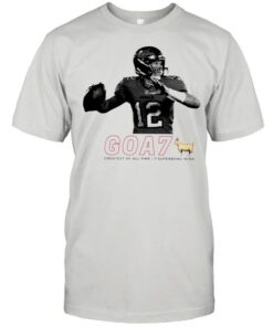 Tom Brady goa7 greatest of all time 7 super bowl wins shirt 1