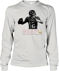 Tom Brady goa7 greatest of all time 7 super bowl wins shirt 3