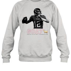 Tom Brady goa7 greatest of all time 7 super bowl wins shirt 4