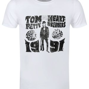 Tom Petty & The Heartbreakers Great Wide Open Tour Men’s White T-Shirt