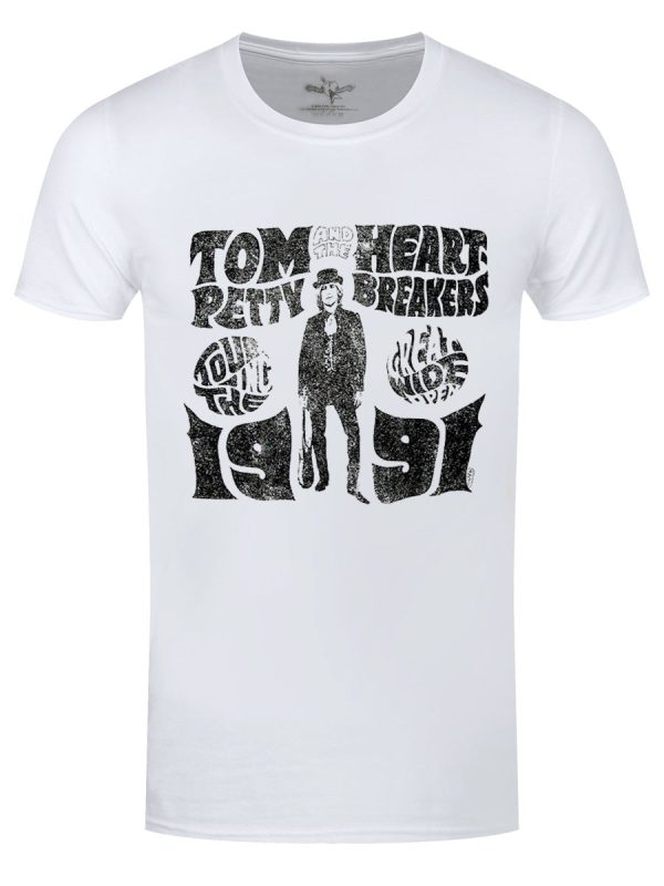 Tom Petty & The Heartbreakers Great Wide Open Tour Men’s White T-Shirt