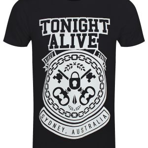 Tonight Alive TA Keys Mens Black T Shirt 1