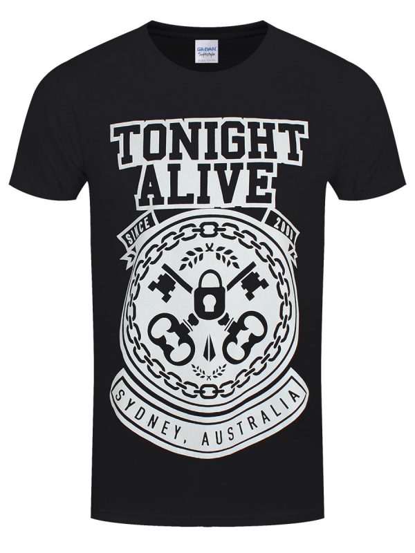 Tonight Alive TA Keys Men’s Black T-Shirt