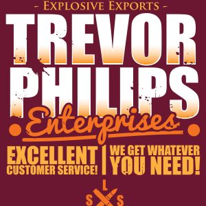 Trevor Philips Enterprises Mens Burgundy T Shir 3