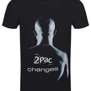 Tupac Changes Mens Black T Shirt 1