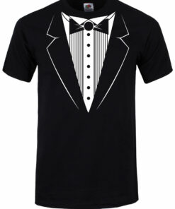 Tuxedo Mens Black T Shirt 1