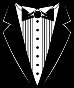 Tuxedo Mens Black T Shirt 3