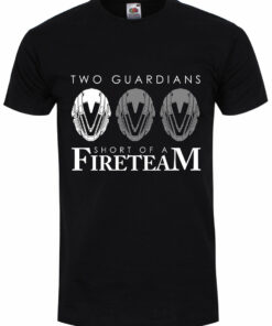 Two Guardians Mens Black T Shirt 1