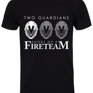 Two Guardians Mens Black T Shirt 1