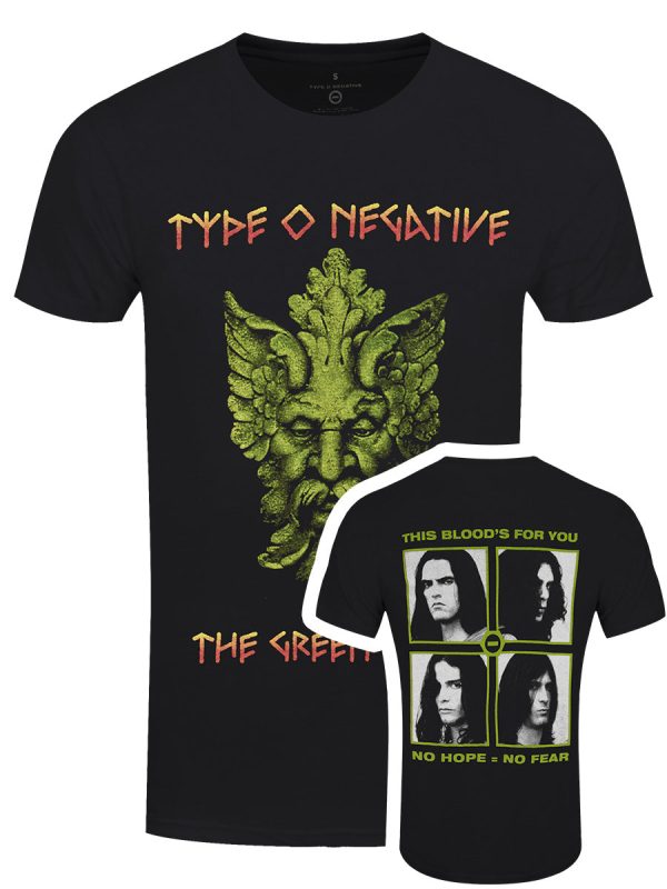 Type O Negative Green Man Men’s Black T-Shirt