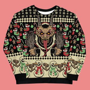 Ugly Christmas Krampus Premium Sweatshirt 1