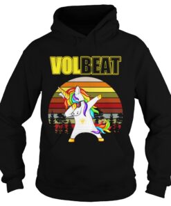 Unicorn dabbing Volbeat retro shirt 1