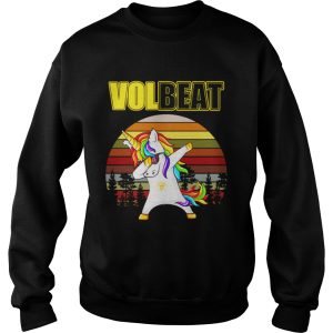 Unicorn dabbing Volbeat retro shirt 3