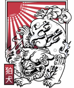 Unorthodox Collective Komainu Mens Premium White T Shirt 3