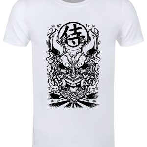 Unorthodox Collective Oni Samurai Mens White T Shirt 1