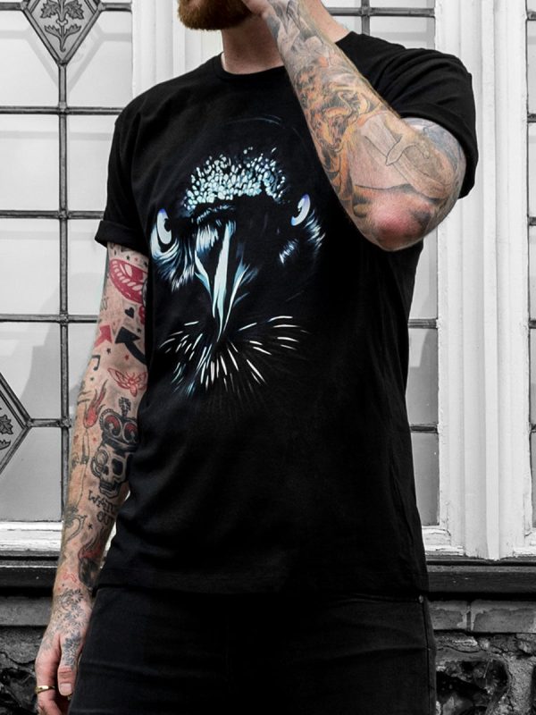 Unorthodox Collective Raven Men’s Premium Black T-Shirt