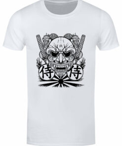 Unorthodox Collective Samurai Mask Mens White T Shirt 1