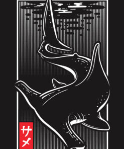 Unorthodox Oriental Shark Men's Premium Black T-Shirt 2 Unorthodox Oriental Shark Mens Premium Black T Shirt 3