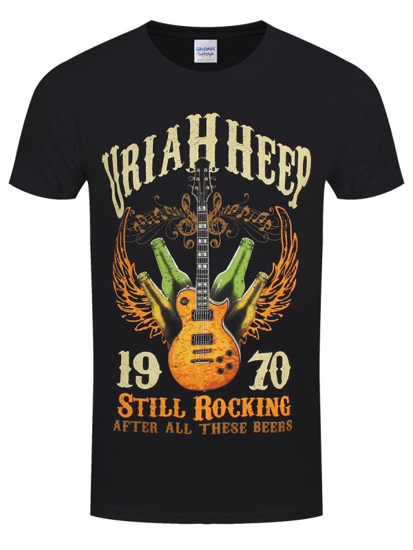 Uriah Heep Still Rocking Men’s Black T-Shirt